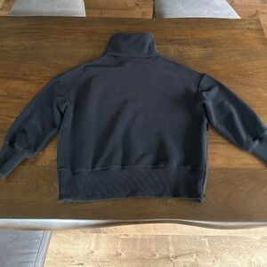 Varley Women's Black Milton Cowl-Neck Pullover Sweatshirt Sweater Size Small